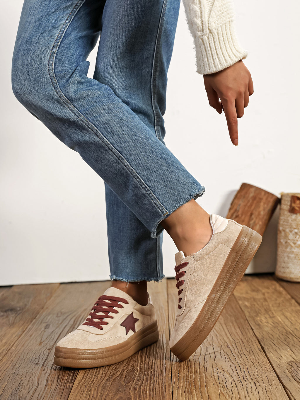 Basket à lacets