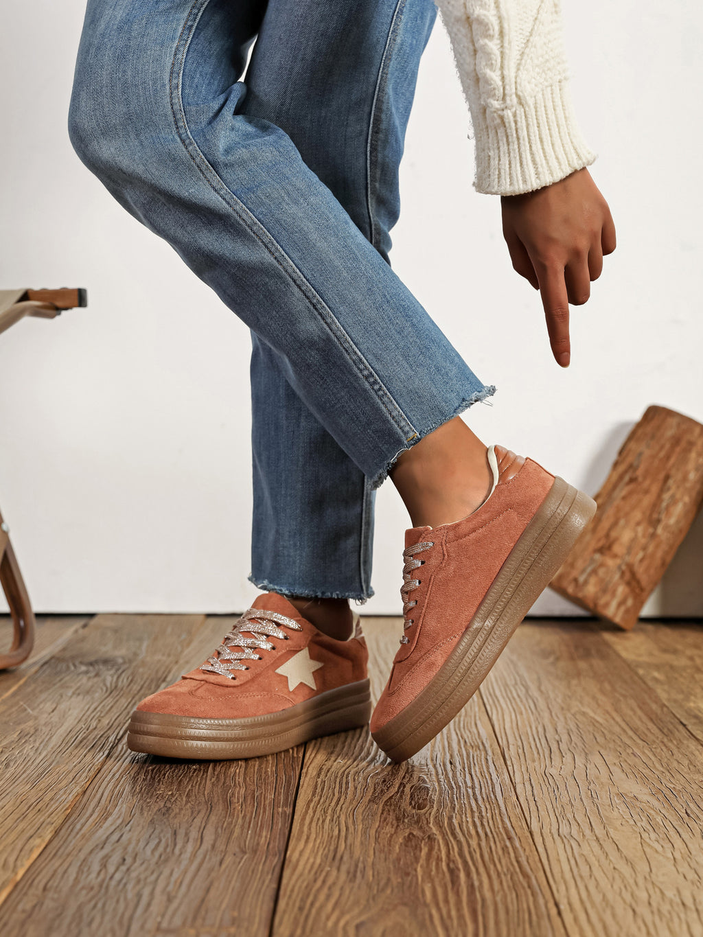 Basket à lacets