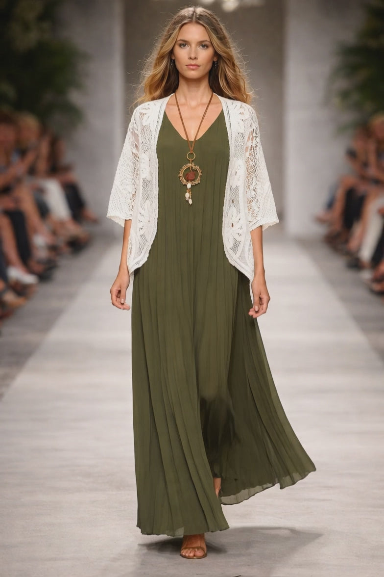 Robe plissée