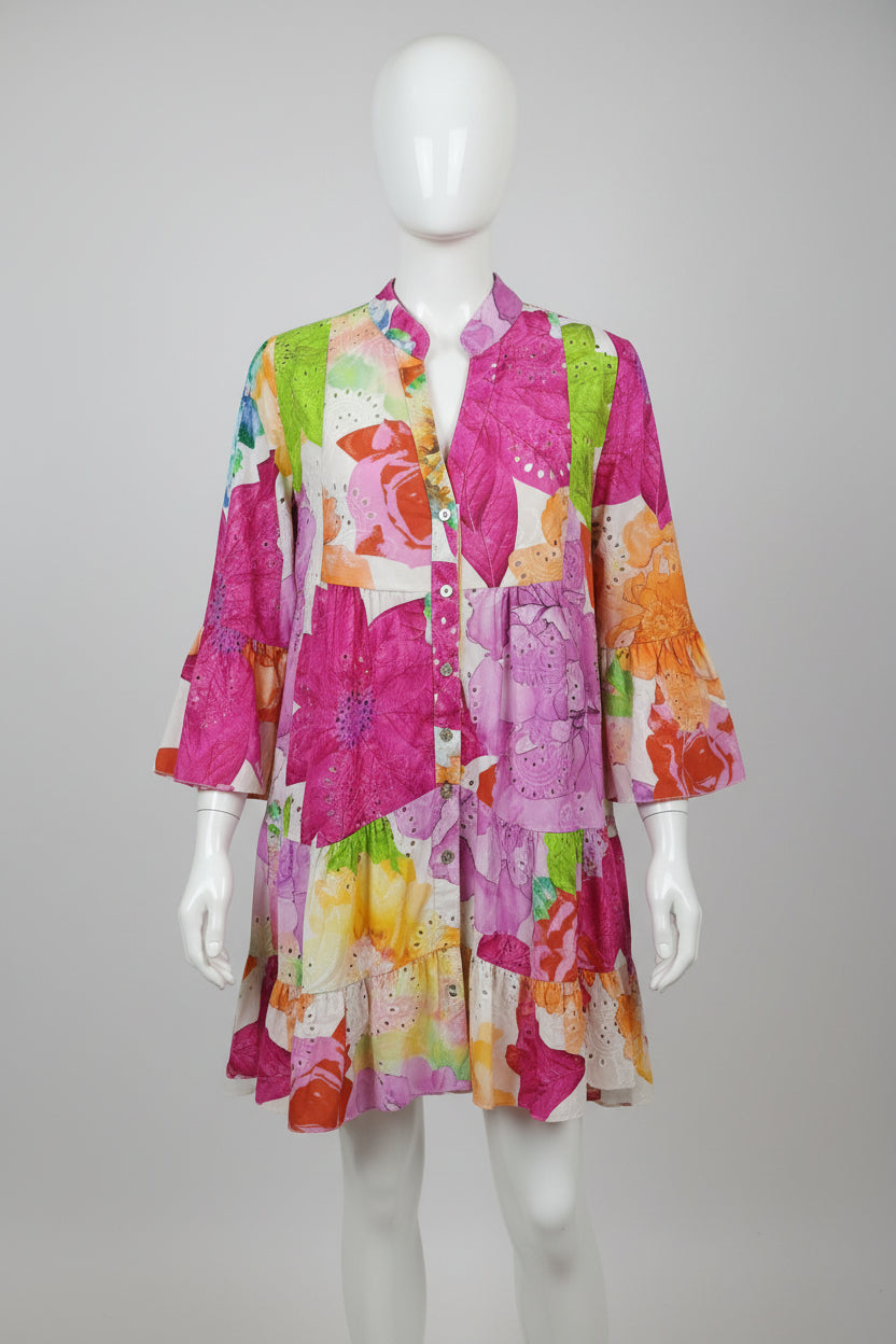 Robe floral en broderie