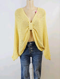 Pull crochet ajouré – 2 looks en 1, coton et acrylique, TU, 5 coloris au choix