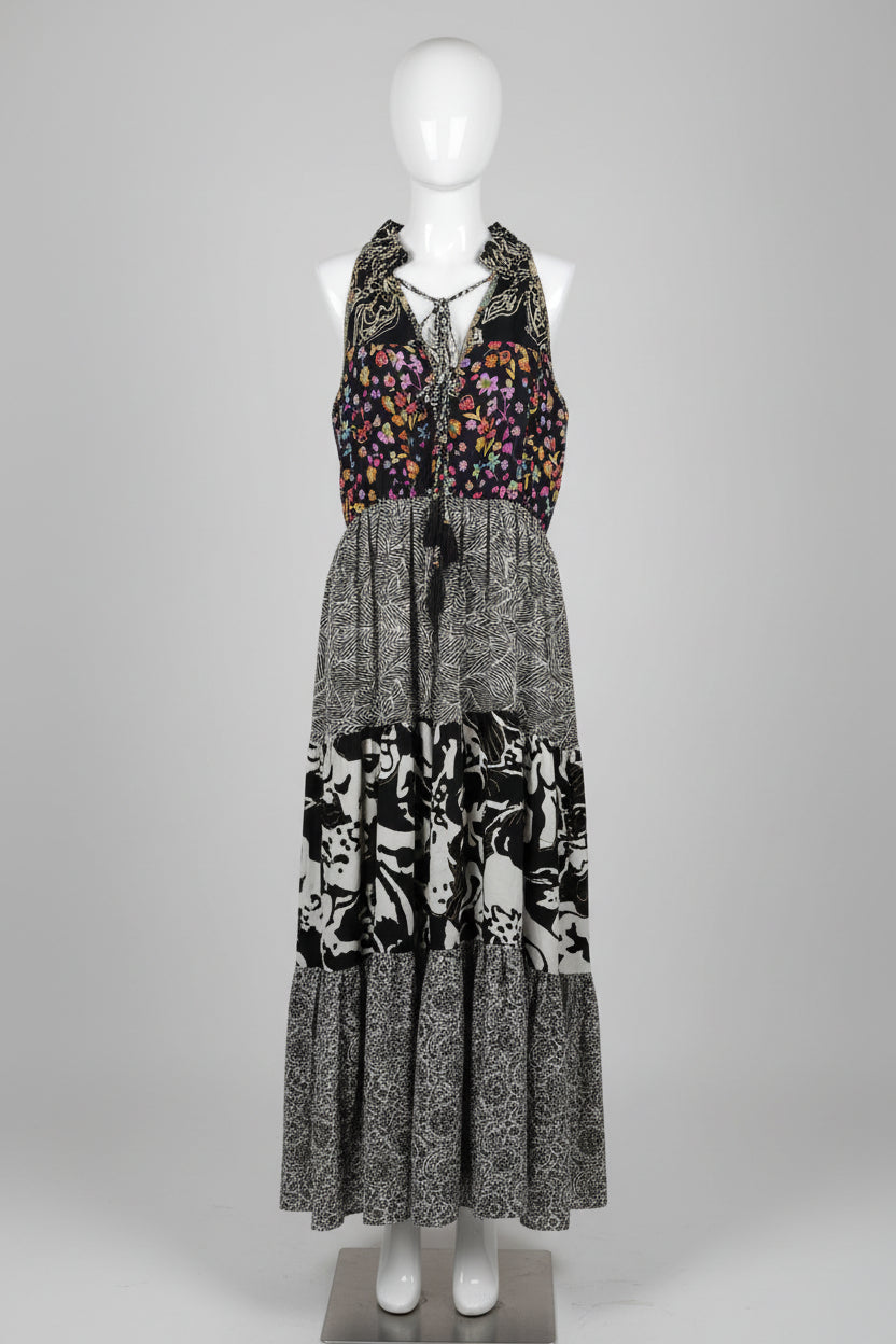 Robe Longue Fluide – Col Modulable – 3 Modèles – LARAETHNICS