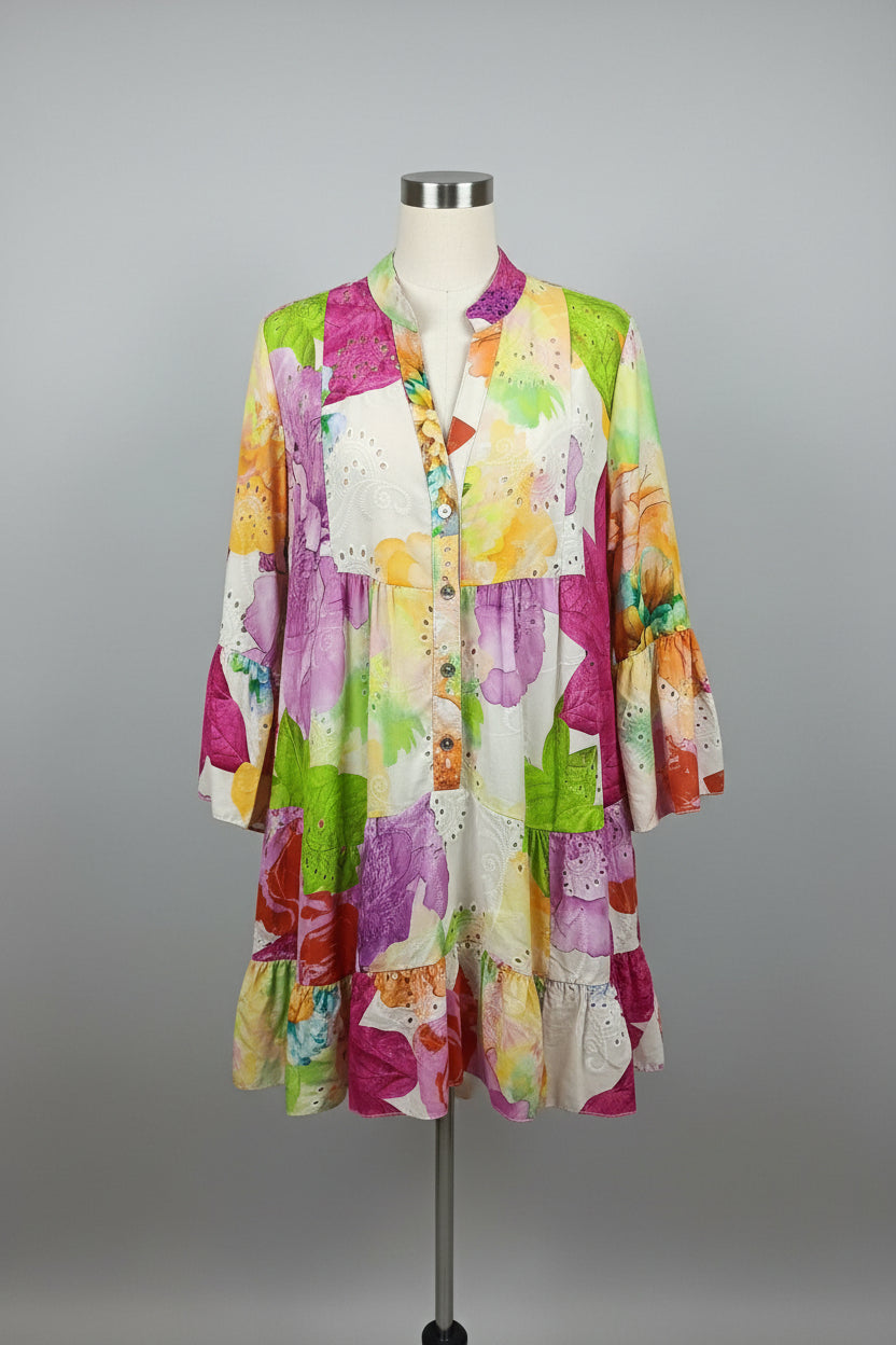 Robe floral en broderie