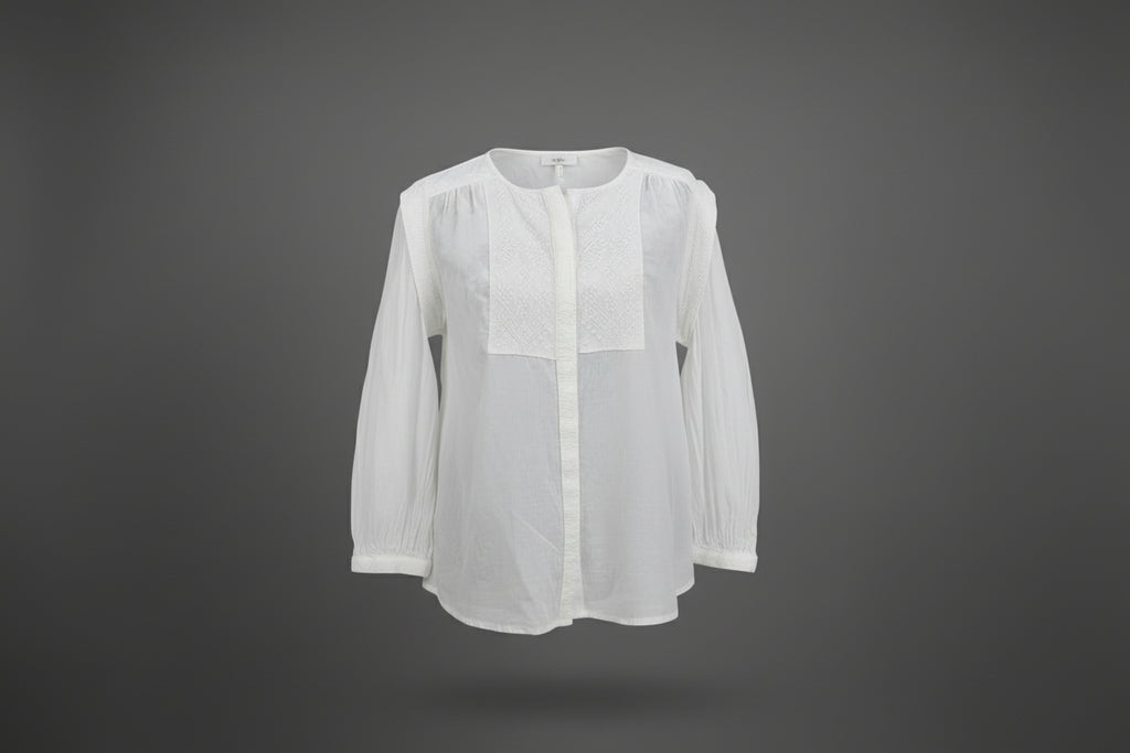 Chemise brodée en coton LARAETHNICS