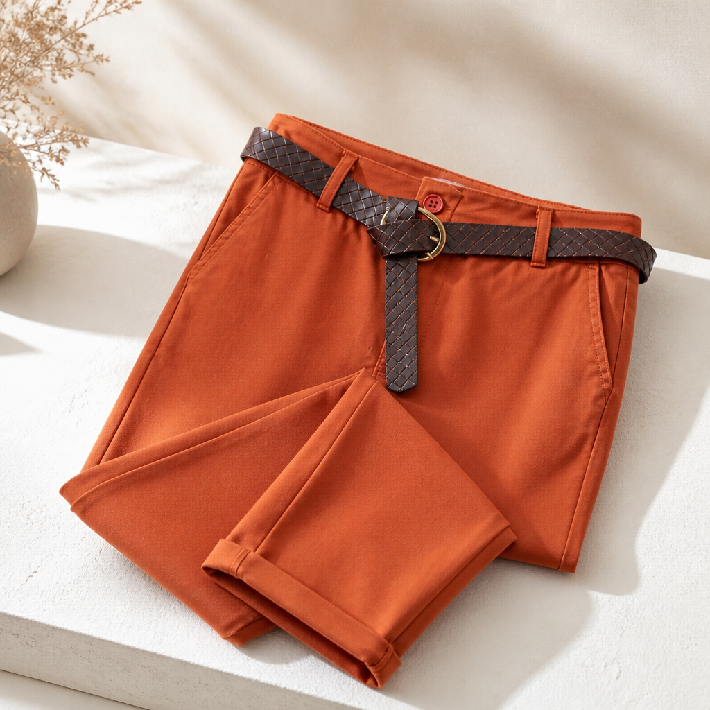 Pantalon avec ceinture