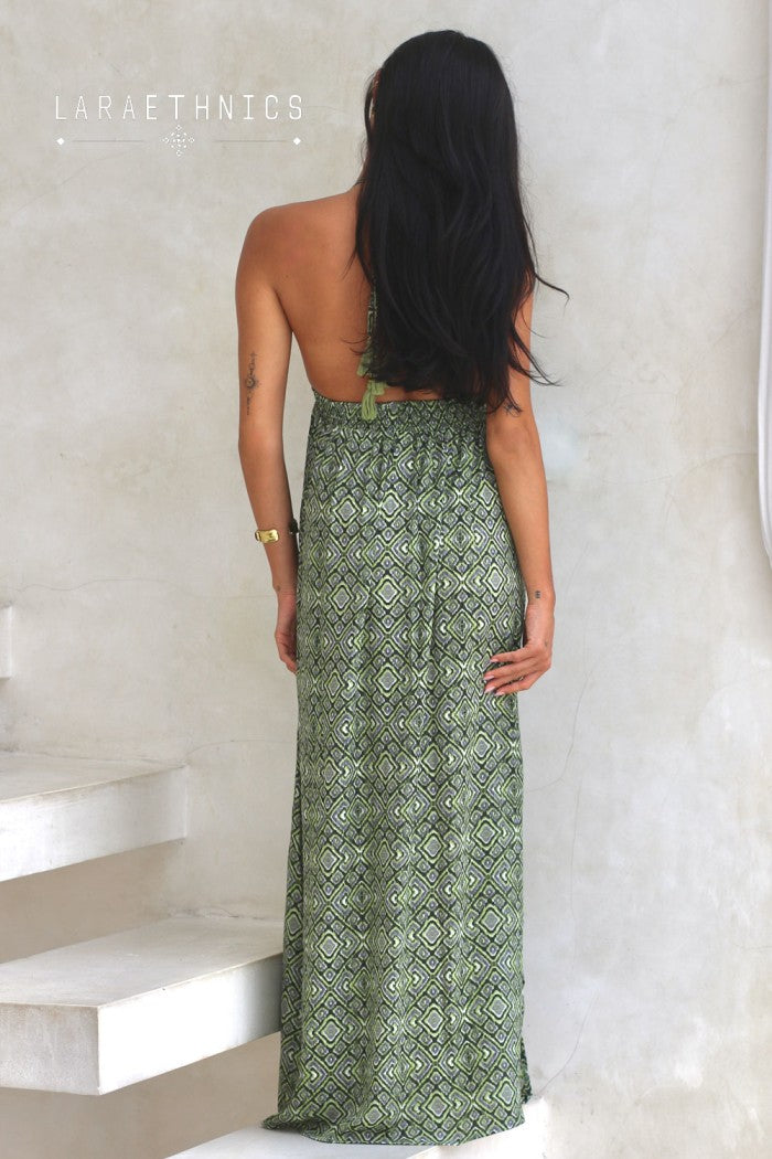 Robe Longue Dos-Nu – Liens Modulables – LARAETHNICS