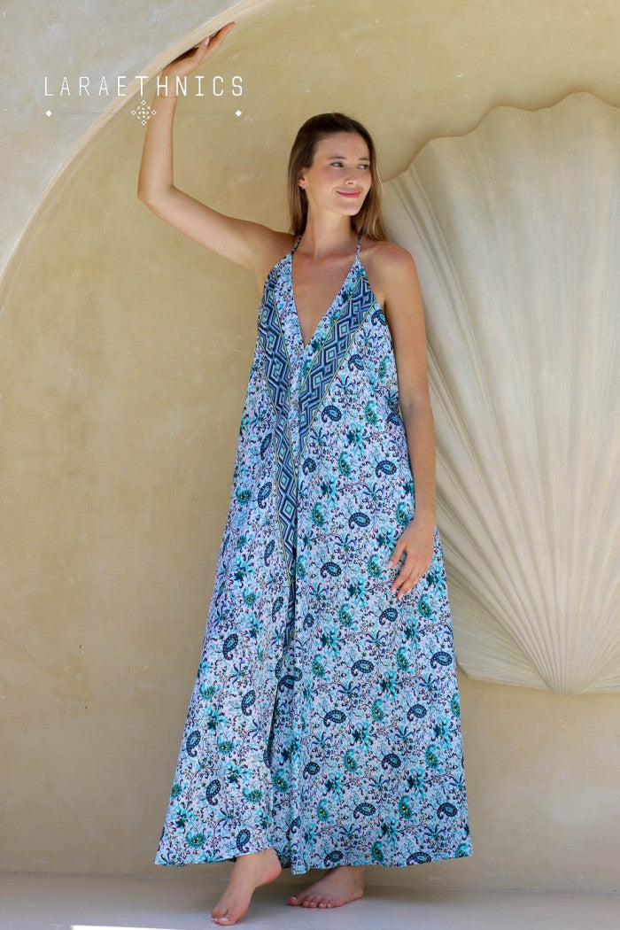 Robe DOS NU Fluide et Légère – Liens Modulables – LARAETHNICS