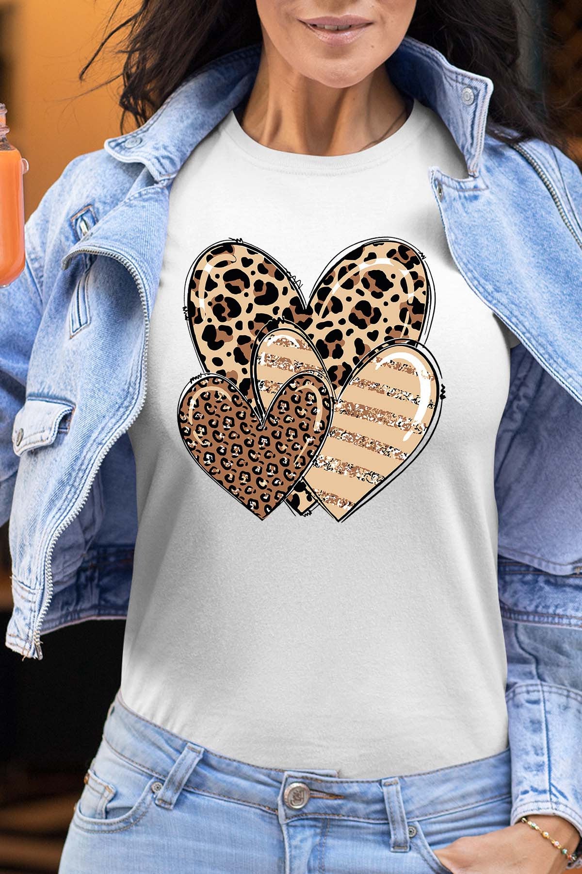 Tshirt Femme Col Rond | COEUR FLAMME GOLD